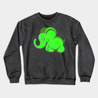 Green Elephant Crewneck Sweatshirt